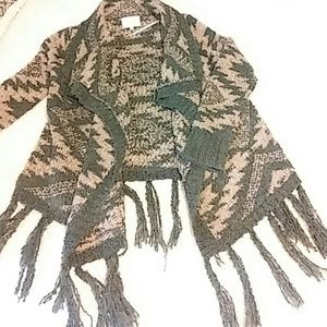 Soft green Aztec sweater